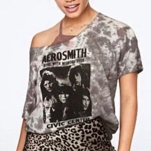 Victoria's Secret Gray Graphic Tee